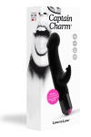 Vibro Rabbit Captain Charm Black Vibro Rabbit Captain Charm Black