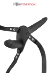 Double gode ceinture noir - Fetish Tentation Double gode ceinture noir - Fetish Tentation